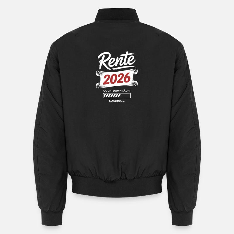 Pension 2026 Countdown Unisex Bomber Jacket
