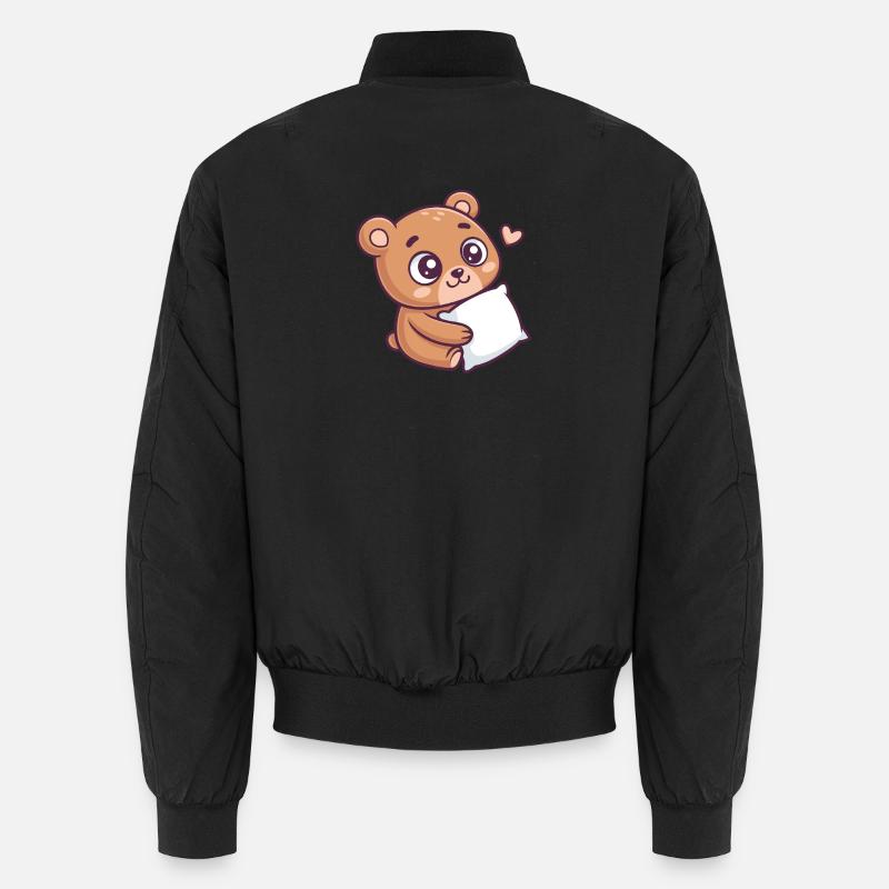 Soft Bear Cuddle Heart Unisex Bomber Jacket