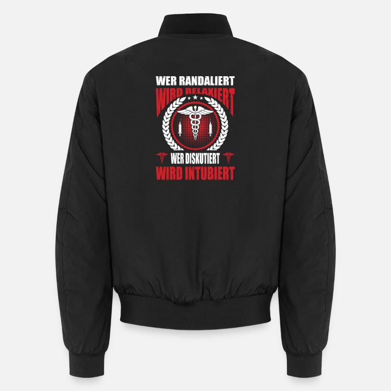 Pflegerin Geschenke Pflege Lustig Krankenpflegerin - Unisex Bomberjacke - Schwarz