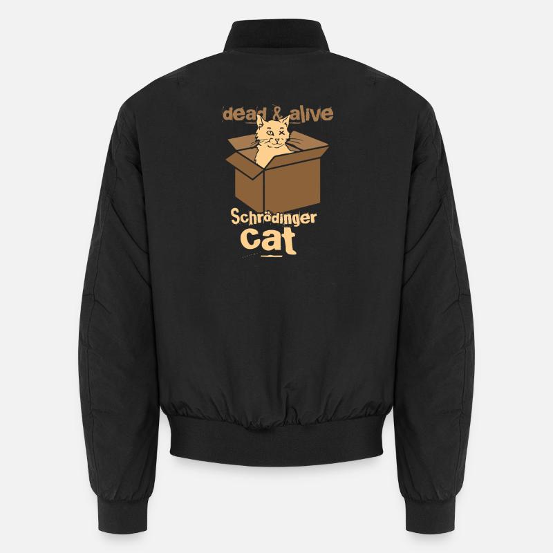 Le chat de Schrödinger - Bomber unisexe - noir