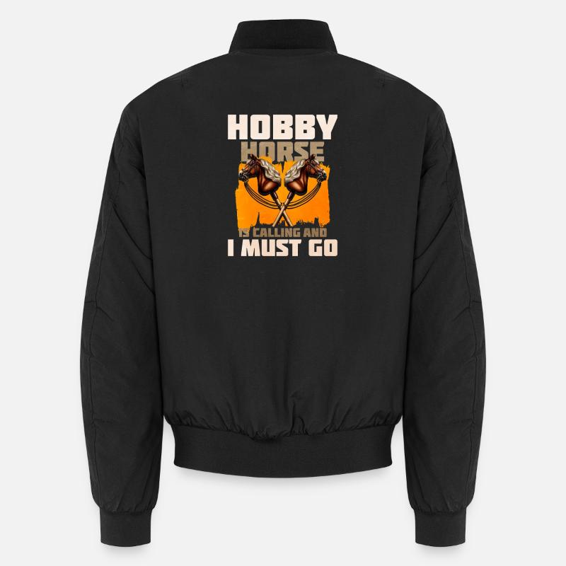Hobby Horsing - Unisex Bomber Jacket - black