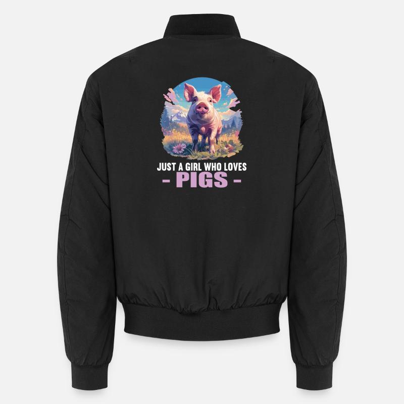 Cochon Cochon - Bomber unisexe - noir