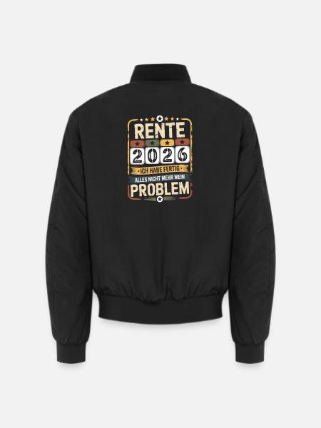 Pension 2026 – Peace at last - Unisex Bomber Jacket - black