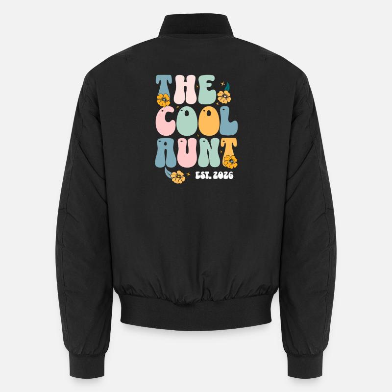The Cool Aunt Est 2026 - Unisex Bomber Jacket - black
