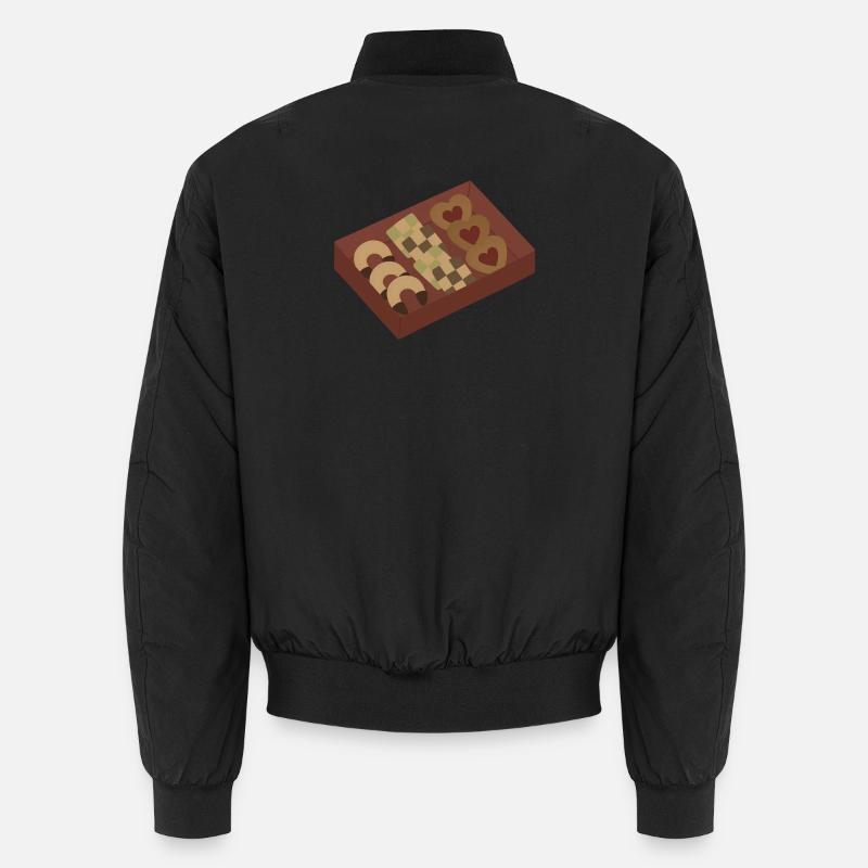 Christmas Cookies in a Box - Unisex Bomber Jacket - black