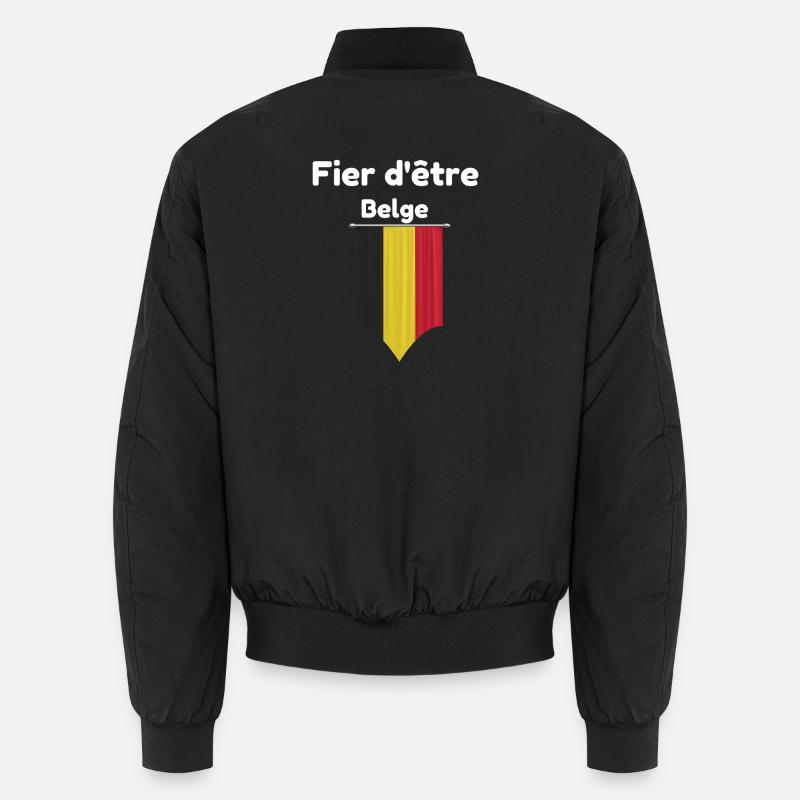 Stolz, Belgier zu sein Unisex Bomberjacke