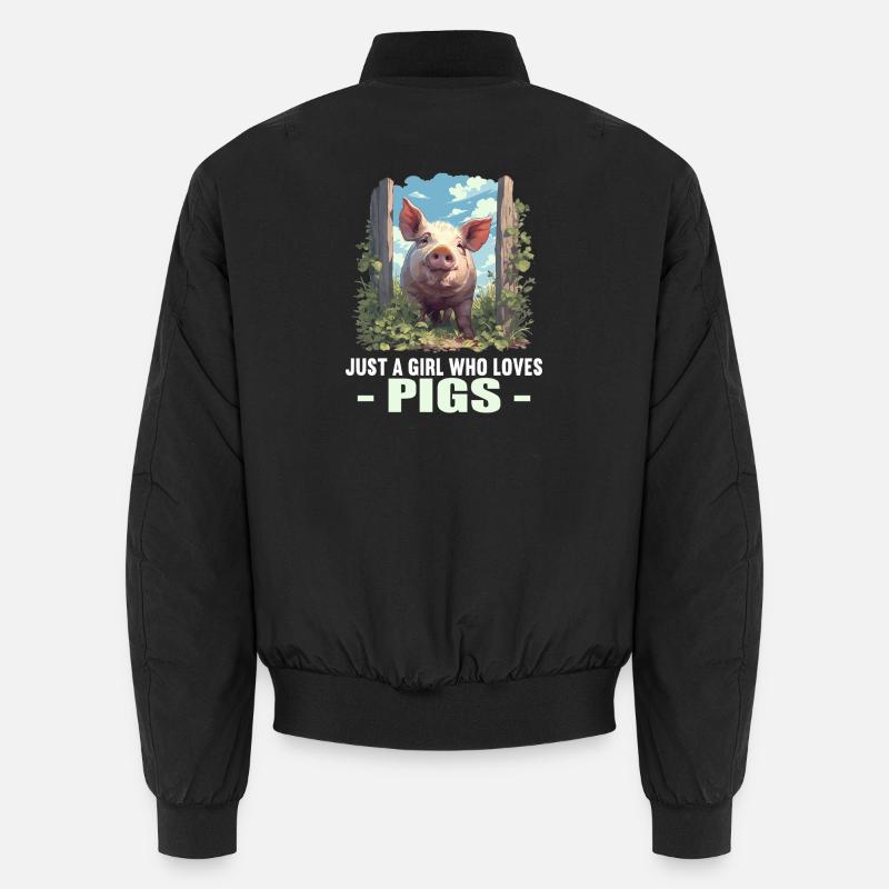 Cochon Cochon - Bomber unisexe - noir