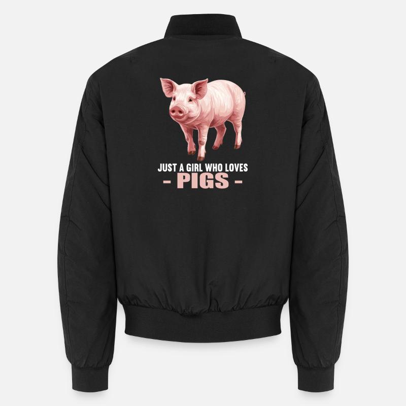 Schweine Schwein Unisex Bomberjacke