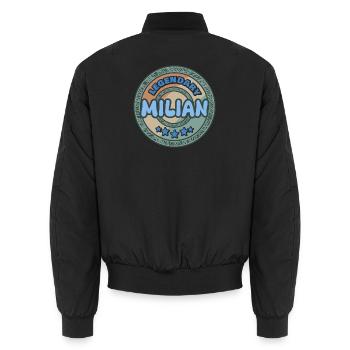 Milian als Geschenkidee - Unisex Bomberjacke - Schwarz - Hinten - AI Model Male 185 light (185cm)