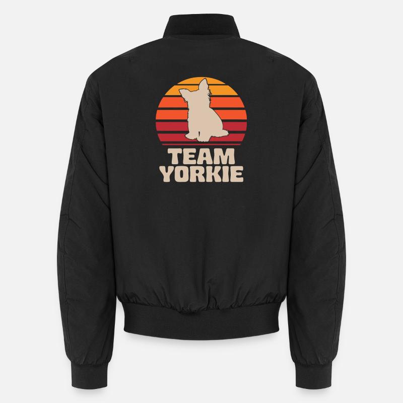 Équipe Yorkie Retro Yorkshire Terrier Bomber unisexe