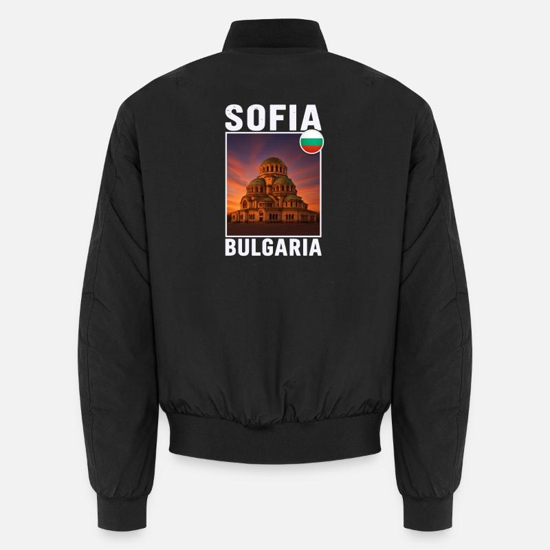 Sofia Bulgarien - Unisex Bomberjacke - Schwarz