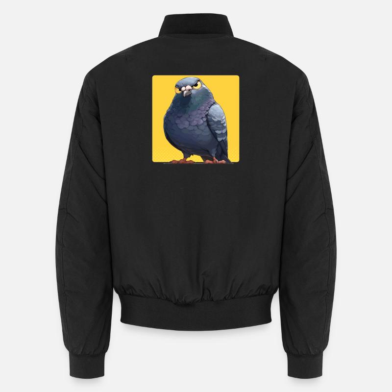 Pigeons Pigeon - Unisex Bomber Jacket - black