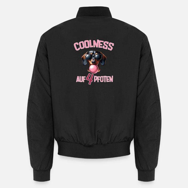 Bubble Trouble Hund Mit Sonnenbrille Unisex Bomberjacke