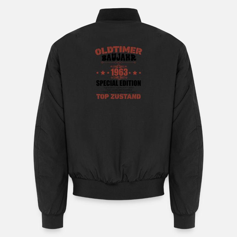 Oldtimer Baujahr 1963 Geburtstagsgeschenk Spruch Unisex Bomberjacke