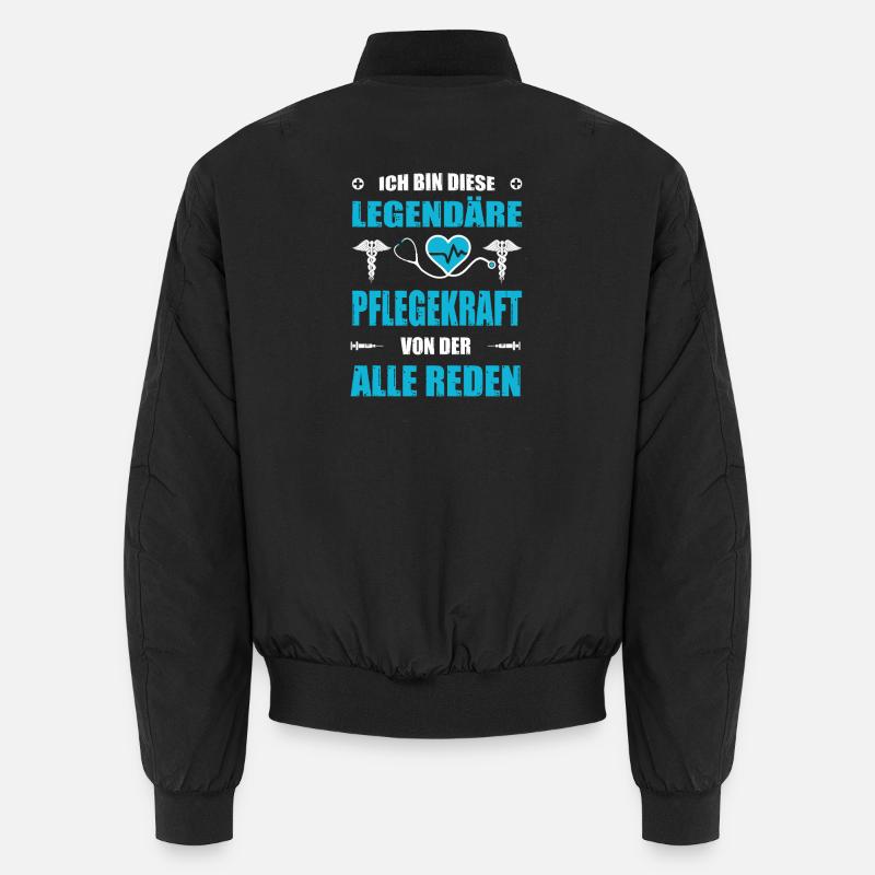 Pflegerin Geschenke Pflege Lustig Krankenpflegerin Unisex Bomberjacke