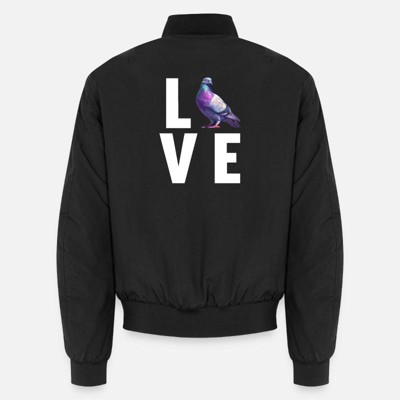 Pigeons Pigeon - Unisex Bomber Jacket - black