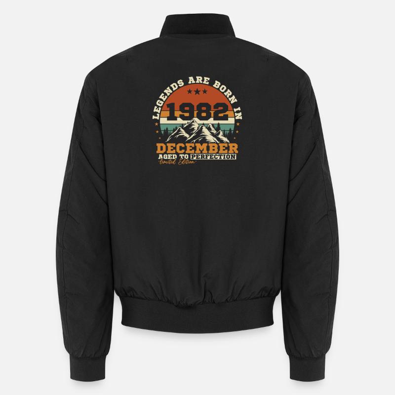 December 1982 Vintage Retro Birthday Gift Unisex Bomber Jacket