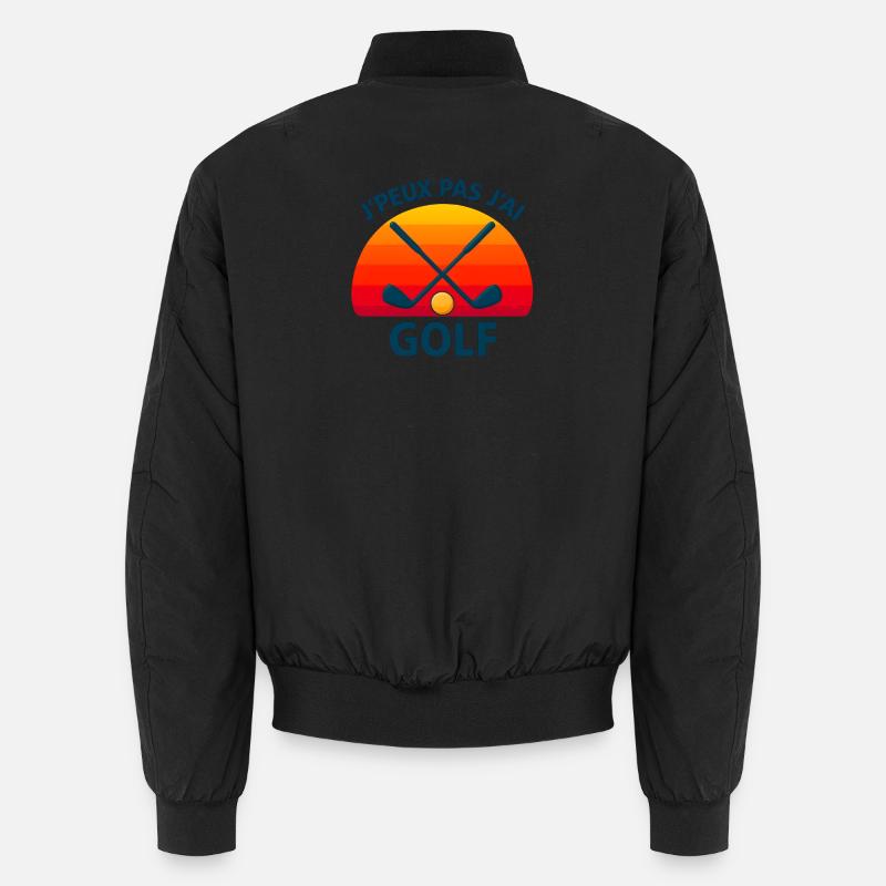 Golfe au coucher soleil croisé Bomber unisexe