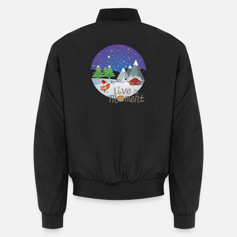 Winter Magic Christmas - Unisex Bomber Jacket - black