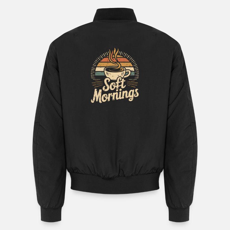 Soft Mornings – Café du matin vintage Bomber unisexe