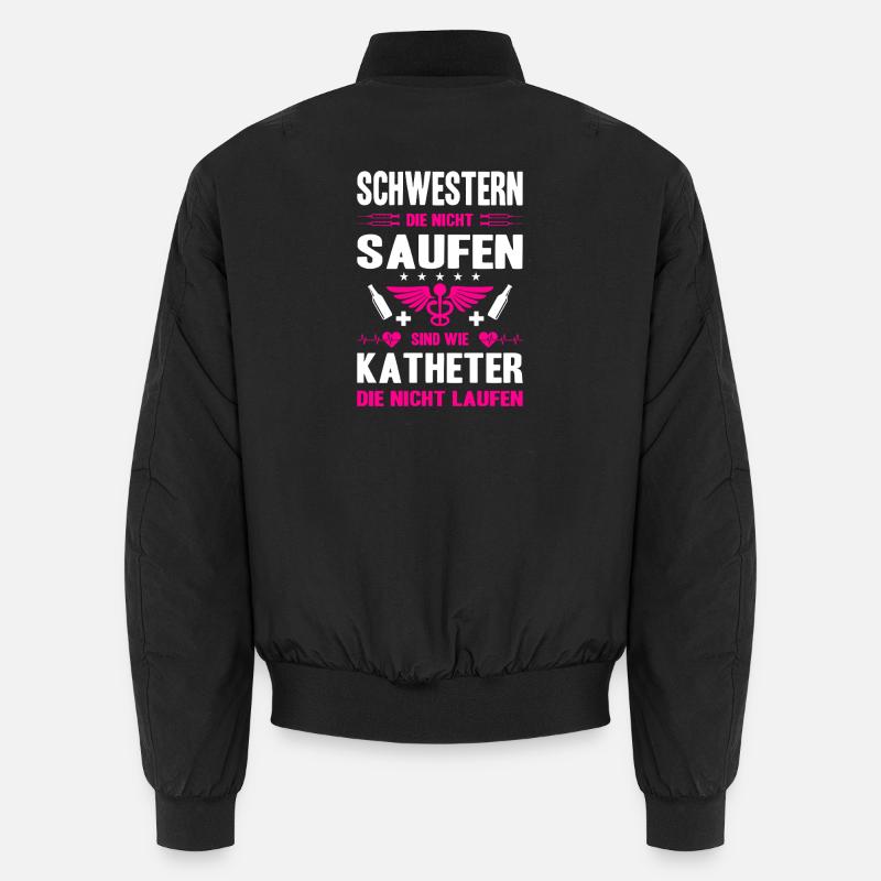 Infirmière Cadeaux Infirmière Infirmière Drôle - Bomber unisexe - noir