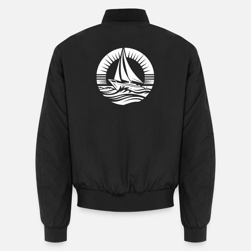 Sailing dream water adventure in a circle Unisex Bomber Jacket