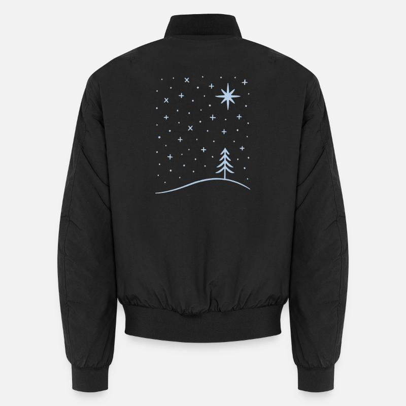polar tree snowflakes Unisex Bomberjacke