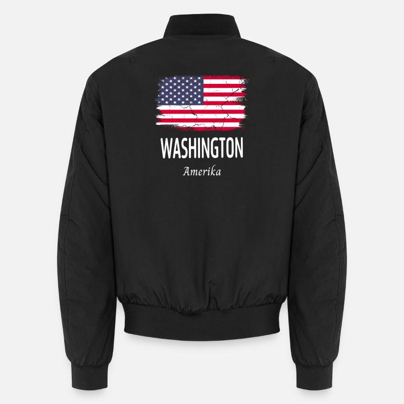 Washington - Unisex Bomberjacke - Schwarz