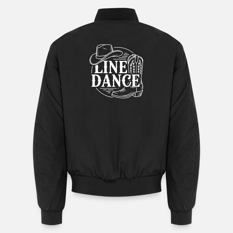 Sketch de bateau western en ligne de danse Bomber unisexe