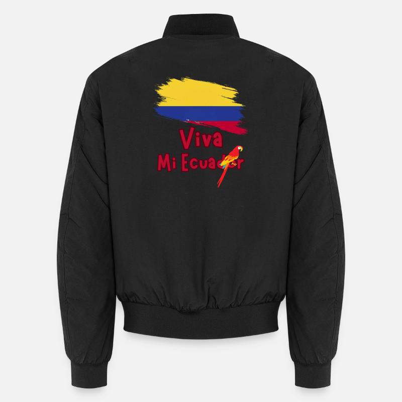 Vive mon perroquet d’Équateur - Bomber unisexe - noir