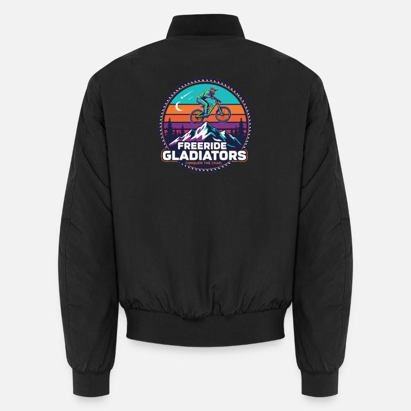 Freeride Gladiators Peak Ride - Unisex Bomber Jacket - black