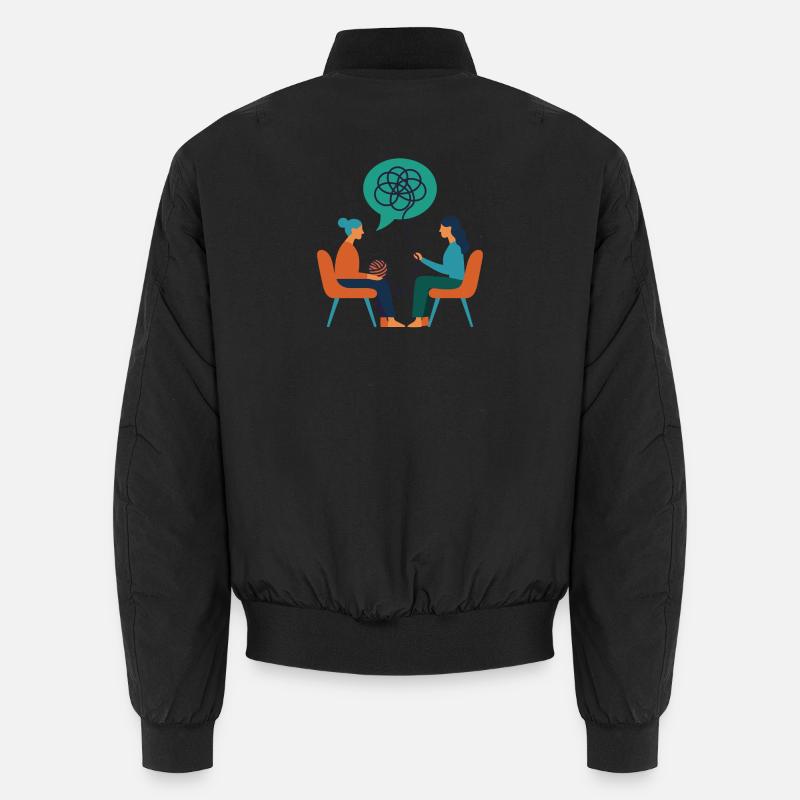 Therapeutin – Psyche Illustration Unisex Bomberjacke