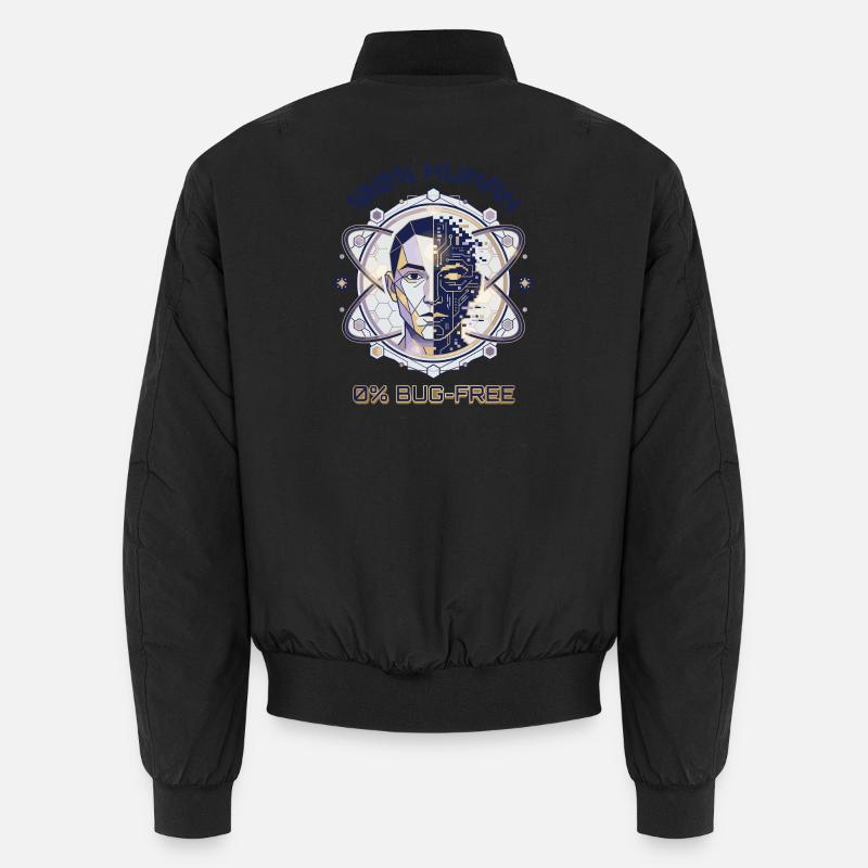 Code de bug humain - Bomber unisexe - noir