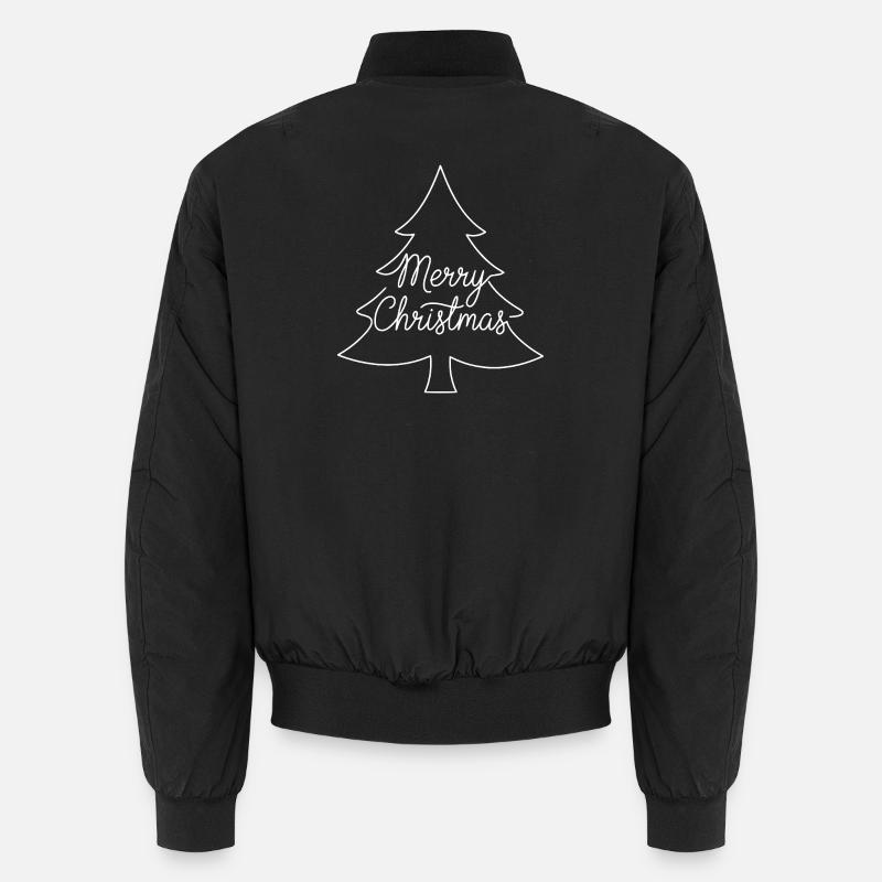 Merry Christmas Christmas Tree Unisex Bomber Jacket