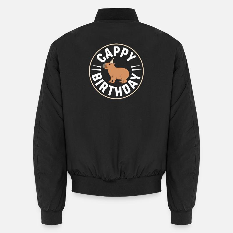 Capybara Geburtstag Cappy Birthday Lustiges Capy Unisex Bomberjacke