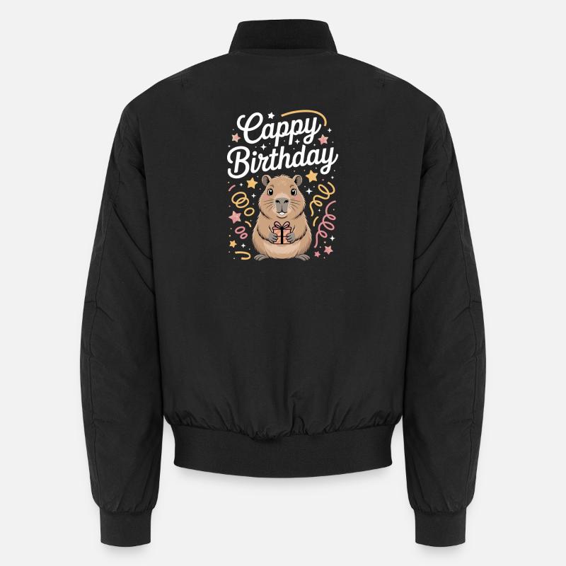 Capybara Geburtstag Cappy Birthday Lustiges Capy Unisex Bomberjacke