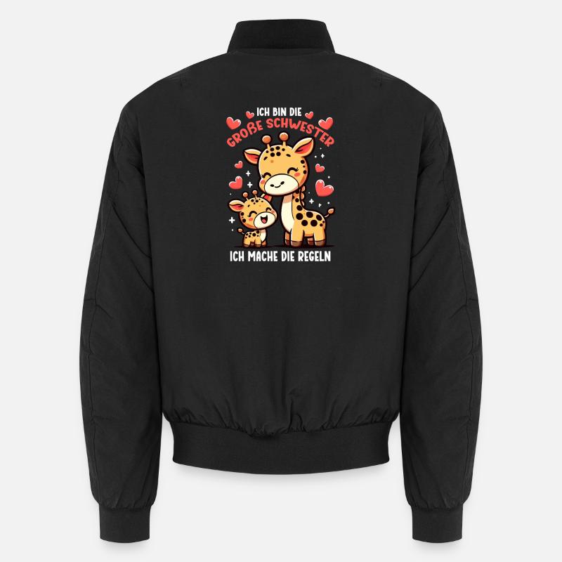 Ich Bin Die Große Schwester Ich Mache Die Regeln Unisex Bomberjacke