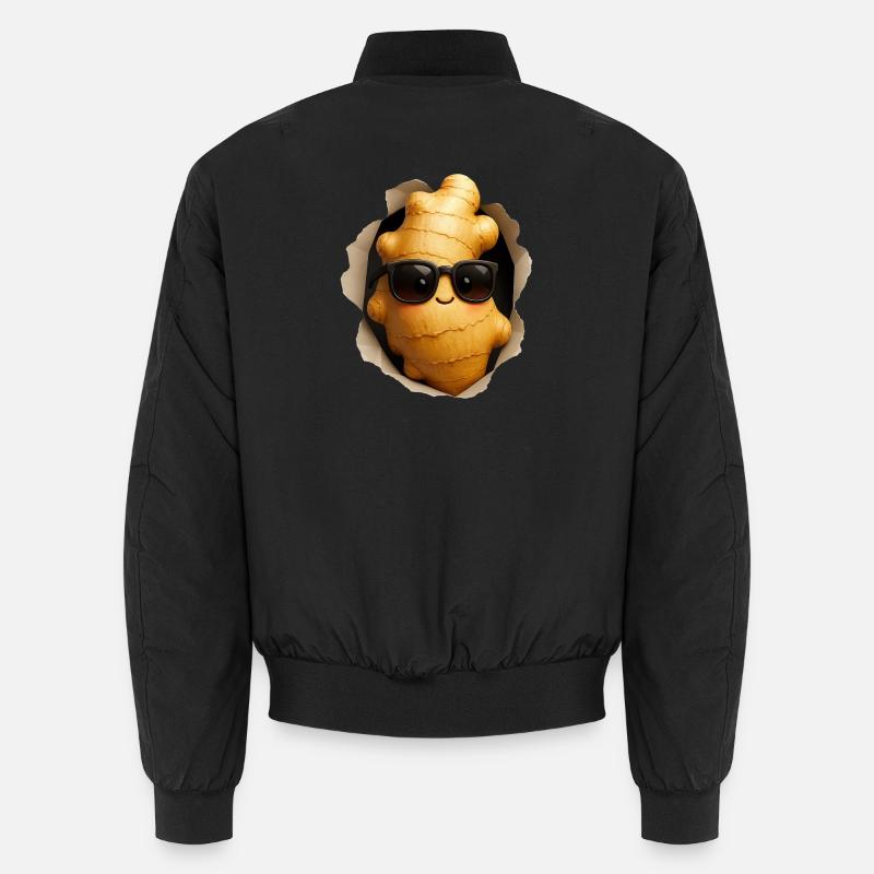 Ingwer - Unisex Bomberjacke - Schwarz