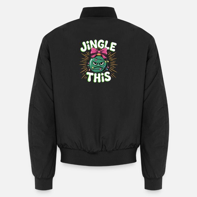 Tinte ce bal de Noël drôle - Bomber unisexe - noir