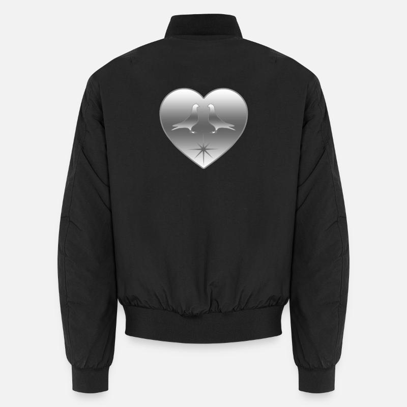 Colombes - Bomber unisexe - noir