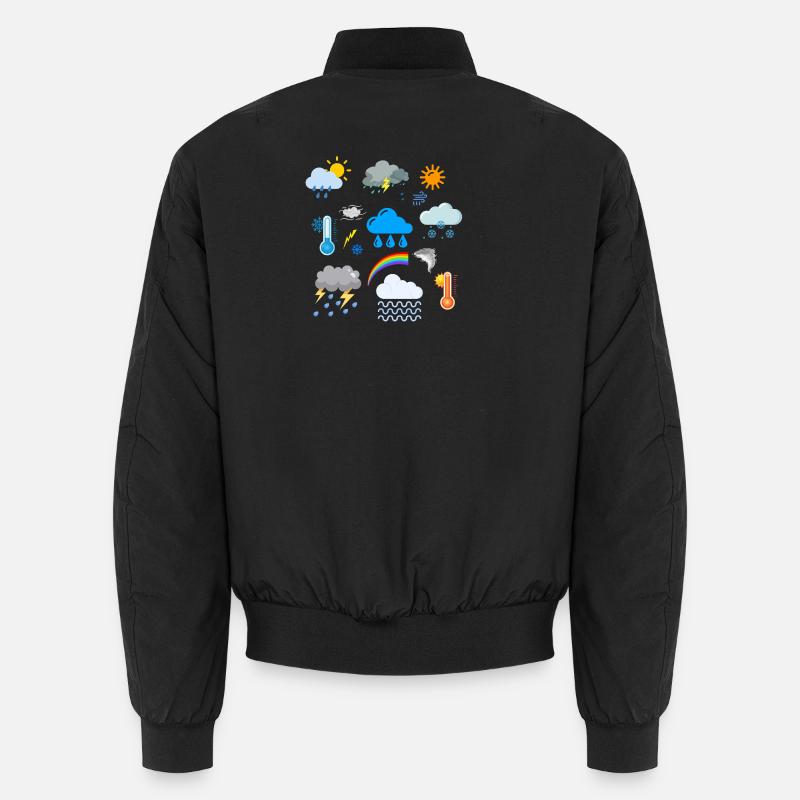 Meteorology - Unisex Bomber Jacket - black