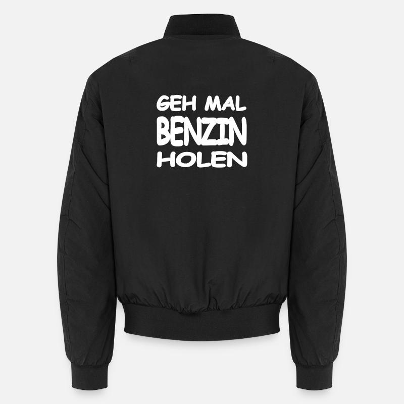 Benzin - Unisex Bomberjacke - Schwarz