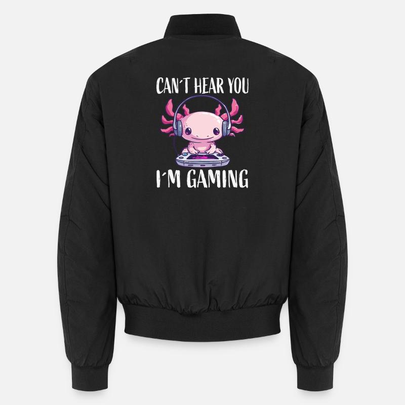 Can't Hear You Ich Bin Gaming Unisex Bomberjacke