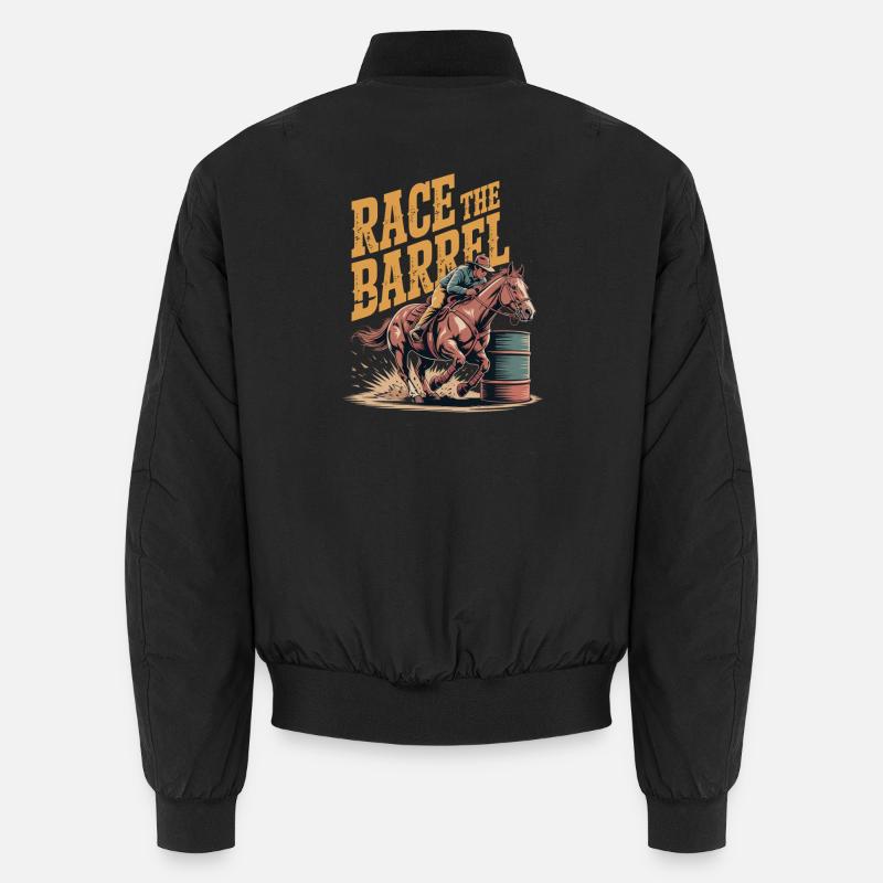 Rodeo Barrel Sprint - Unisex Bomberjacke - Schwarz