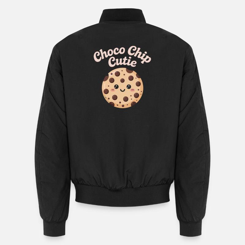 Choco Chip Cutie - Unisex Bomber Jacket - black