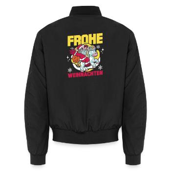 Archery Archery Archery - Unisex Bomber Jacket - black - Back - AI Model Male 185 light (185cm)