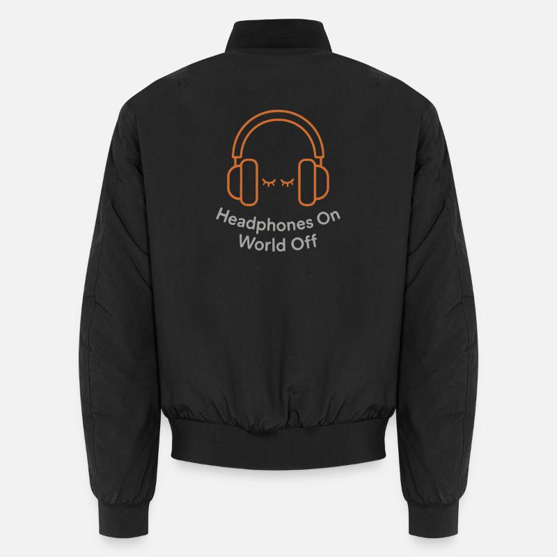 Introverted training, Calm - Unisex Bomber Jacket - black