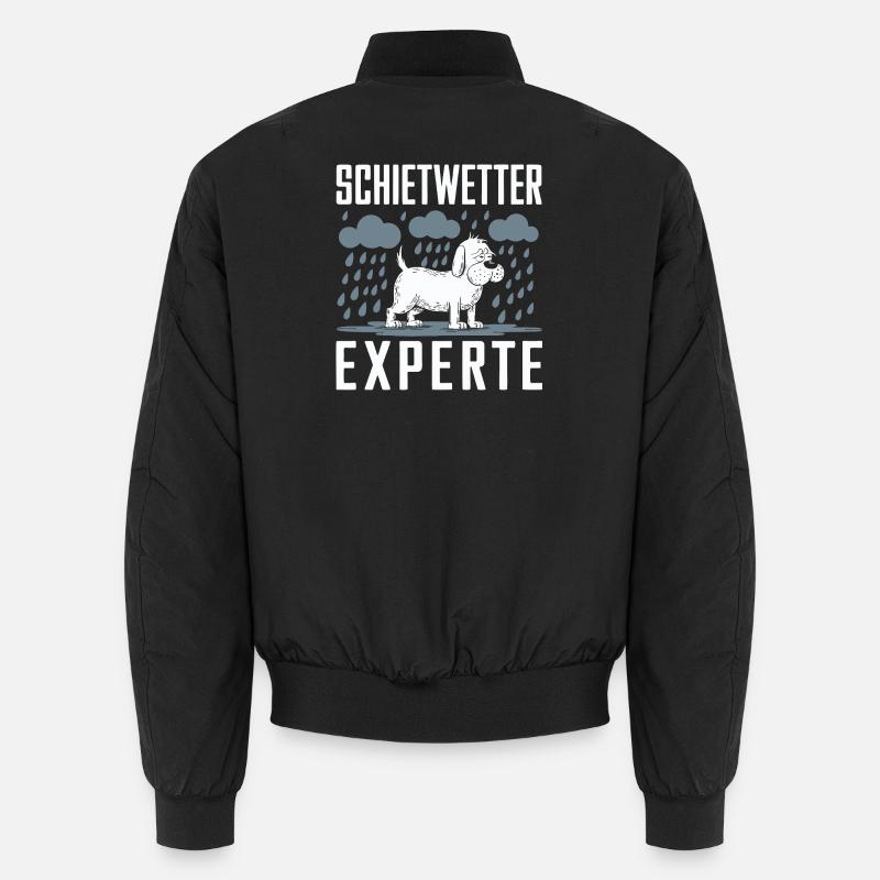Schietwetter Hund-Experte - Unisex Bomberjacke - Schwarz