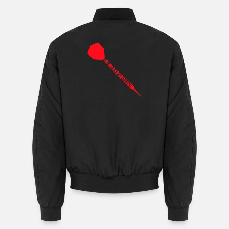 Do Not Touch My Darts Warning Darts Player Humor Unisex Bomber Jacket