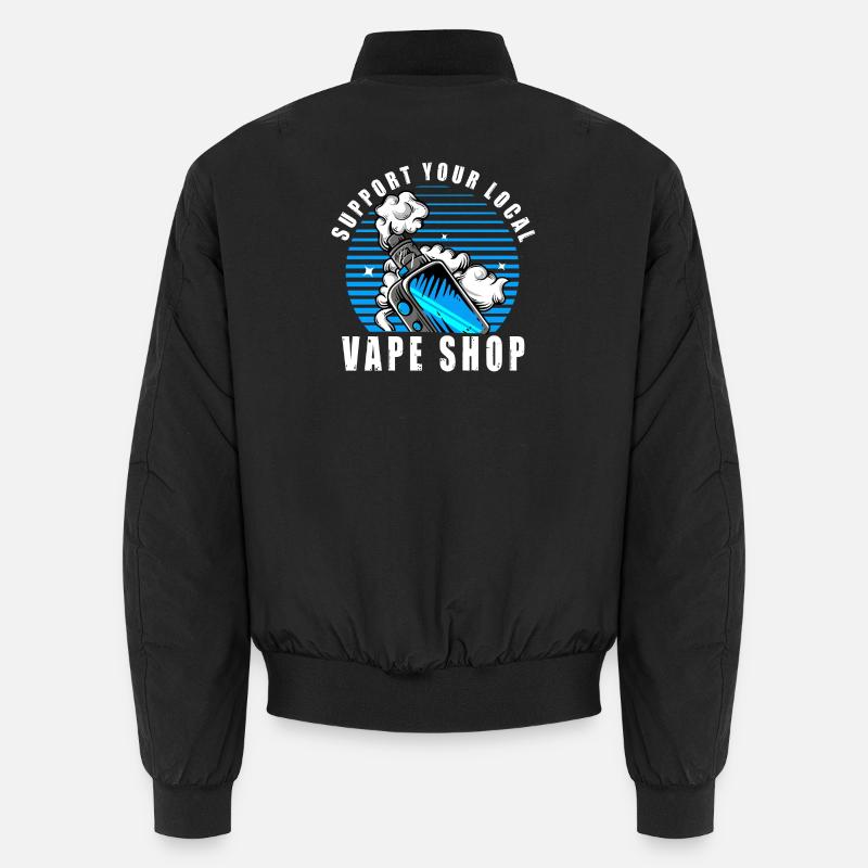 Vape Vaper E Cigarette Saying Vaping Gift Unisex Bomber Jacket